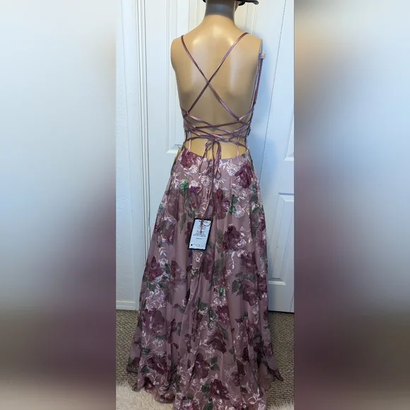 say yes to the prom dress Women's Pink Zippered Lined Lace Up Size 15 - Picture 6 of 15